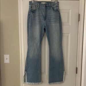 Kancan high rise flare size 30 light wash never worn